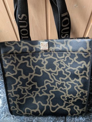 Bolso Tous Negro y Dorado