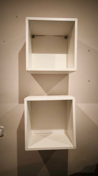 2 Estanterías Cuadradas Ikea Blancas