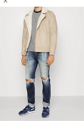 Chaqueta Hollister Beige Talla M