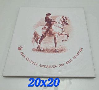 Azulejo Real Escuela Arte Ecuestre 20x20