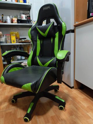 Silla Gamer Negra y Verde