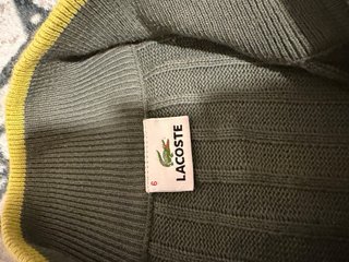 Chaqueta de punto Lacoste Vintage Verde Talla L