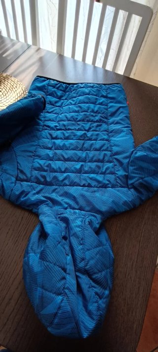 Giubbotto bambino blu con cappuccio