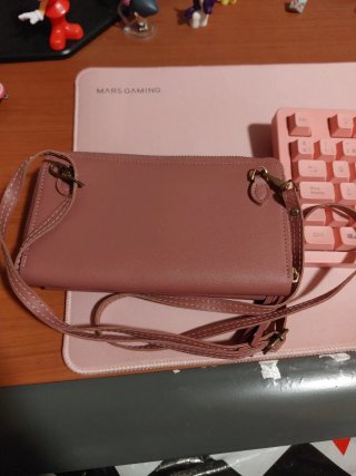 Bolso de mano rosa granate (Ale-Hop)