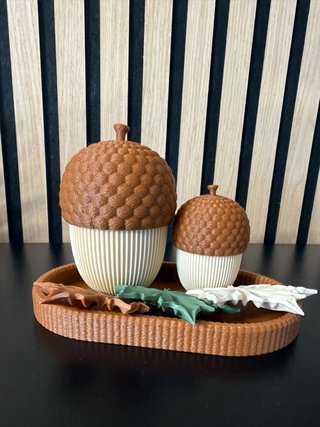 Conjunto Decoração Outono Bolotas