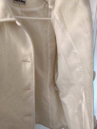 Abrigo White Rose Beige Talla 44