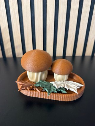 Conjunto Cogumelos Decorativos Outono