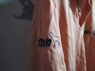 Vieja camiseta, "  EDGUN " airguns , naranja
