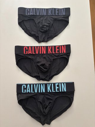 Calvin Klein Pack 3 Slips Microfibra Talla S