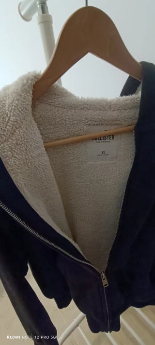 Chaqueta Hollister negra Mujer