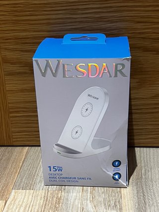 Cargador Inalámbrico WESDAR 15W Dual Coil