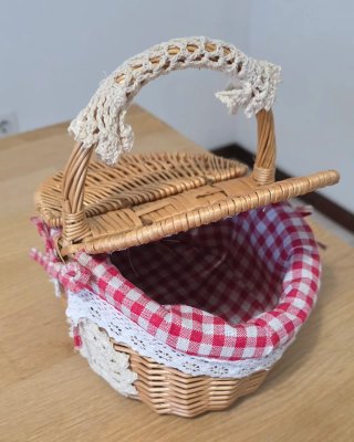 Mini cesto de campismo ou para o pão