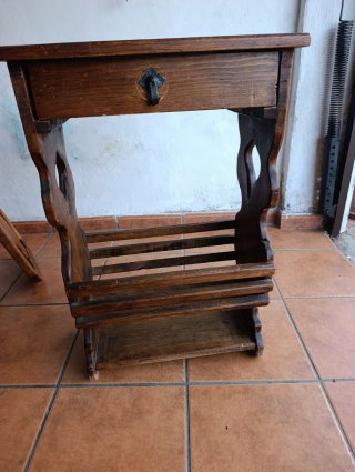 Mesita Auxiliar de Madera mejicano