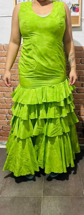 Vestido de Flamenca Verde
