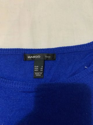 Camiseta Manga Larga Azul y Gris