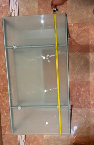 Escritorio cristal y metal