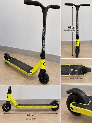Patinete infantil amarillo