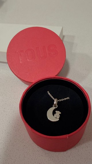Collar Tous Nocturne Plata Luna Oso