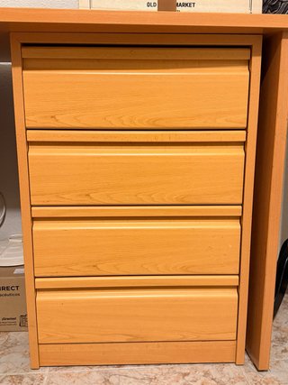 Cajonera de madera 4 cajones