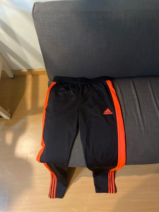 Pantalones Adidas Negro Naranja