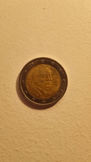 Moneda 2 Euros Conmemorativa G. Pascoli