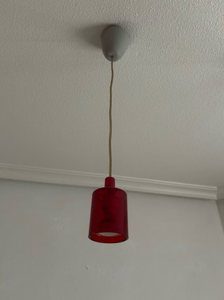 Conjunto de 3 Lámparas Rojas