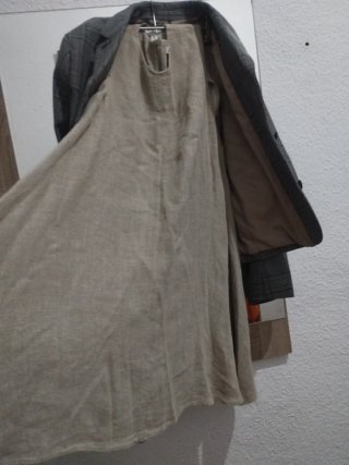 Americana Zara y Vestido Beige Talla M