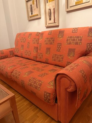 Conjunto de salón con sofá cama