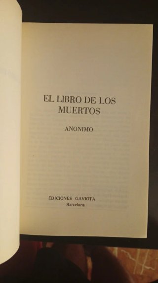 El libro de los muertos