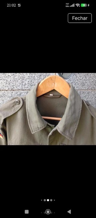 Casaco Militar Vintage Metallica XL