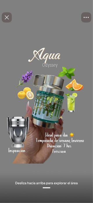 Perfume Odissey Aqua Árabe