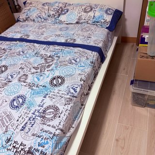 Estructura Cama Matrimonio Ikea + Colchón