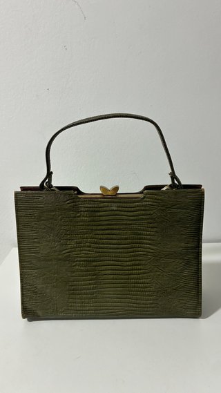 Bolso Vintage de Piel de Reptil