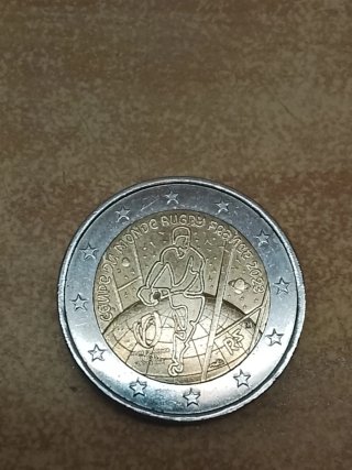 Moneda 2 Euros Rugby Francia 2023