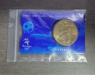 Moneda Sydney 2000 Fútbol 5 Dólares