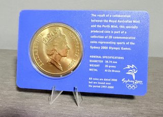 Moneda Sydney 2000 Fútbol 5 Dólares