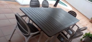 Conjunto Mesa y 6 Sillas de Terraza