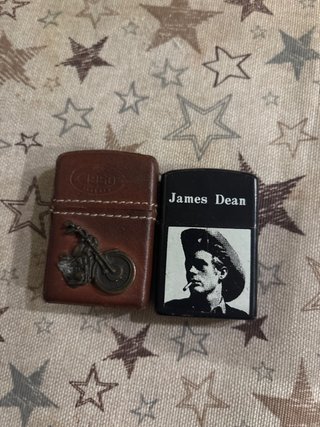 2 accendini Zippo: James Dean e Motocicletta