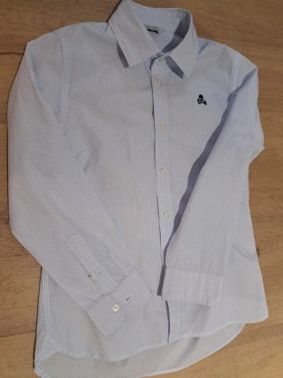Camisa niño rayas azules Scalpers. Talla 10.