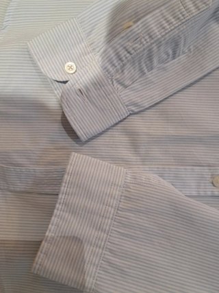 Camisa niño rayas azules Scalpers. Talla 10.