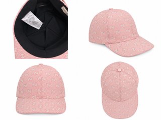 Gorra Gucci GG Supreme Rosa Beige