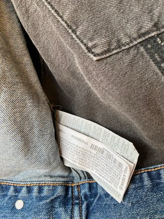 Cazadora vaquera Pull&Bear bicolor Talla L