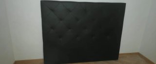 Cabecero polipiel negro para cama de 135