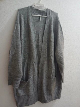 Cárdigan Gris de Punto