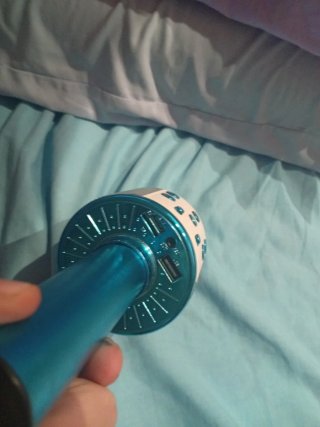 Micrófono Karaoke Bluetooth Azul