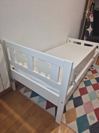 Cama Ikea KRITTER 70x160 Colchón. Infantial niños