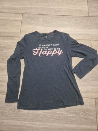 Camiseta de manga larga azul