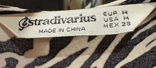 Vestido estampado cebra