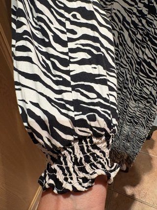 Vestido estampado cebra