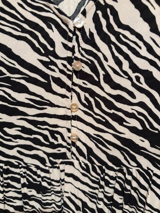 Vestido estampado cebra